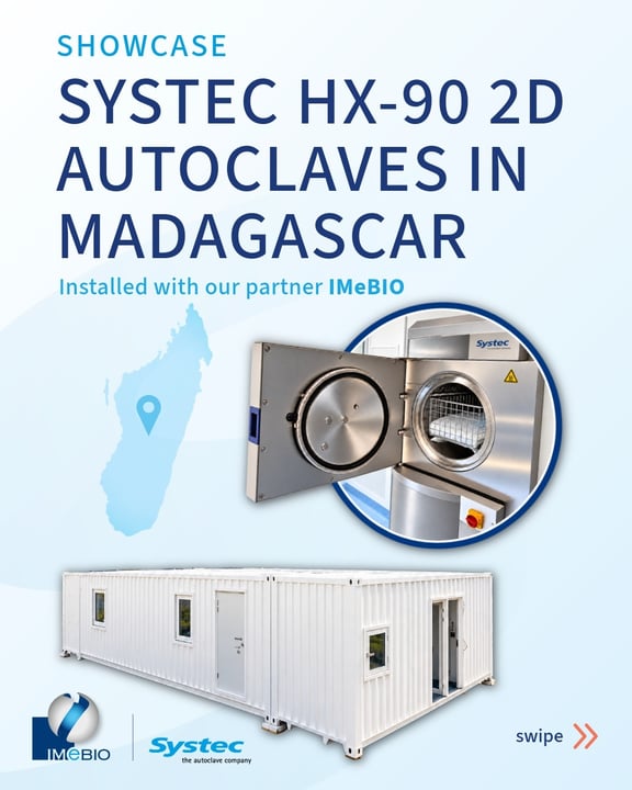 Autoclavi a doppia porta Systec integrate in laboratori BSL-3