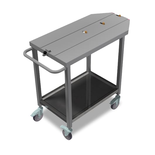 Accessori per autoclavi: Carrello di trasporto con sistema di carico facilitato