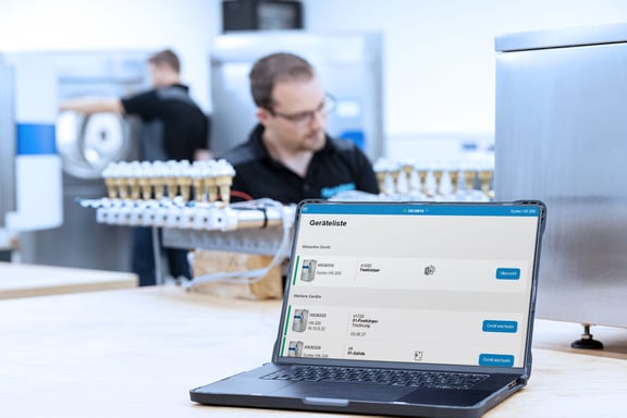 Software Systec Connect collegato in rete in modo sicuro grazie all'interfaccia Ethernet integrata