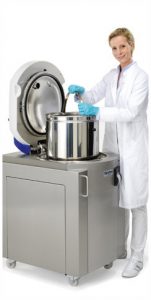 Applicazione: Rimozione sicura di un contenitore di media da un'autoclave Systec