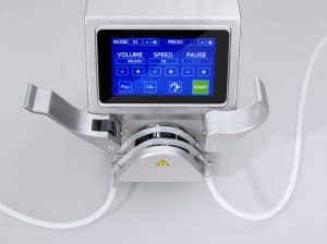 Pompa peristaltica programmabile per un riempimento completamente automatico e preciso dei liquidi.