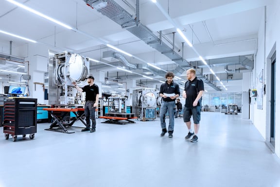 Lavorare in Systec: sala di produzione