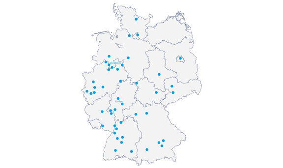 Sedi di vendita e assistenza Systec in Germania