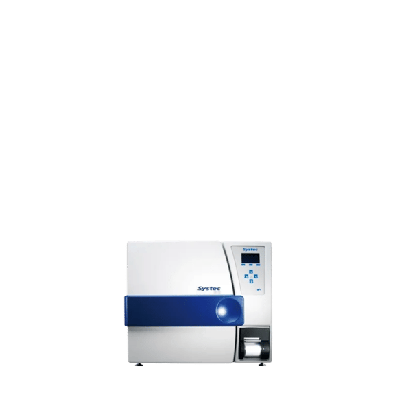 Autoclave horizontal de sobremesa Systec de la serie DE: esterilizador de vapor e-Conomic